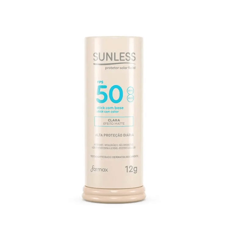 Protetor Solar Facial FPS50 Sunless com Base Clara 12g - Imagem 1